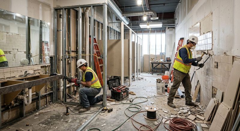 Office Restroom Renovation in Arvada, CO